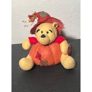 Disney Winnie The Pooh Dan Dee Halloween Thanksgiving Pumpkin Scarecrow 2011